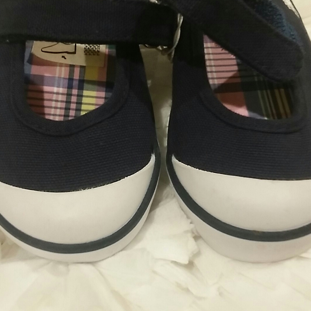 Polo Ralph Lauren Girls Blue Mary Janes Sneakers 7 - Picture 12 of 15